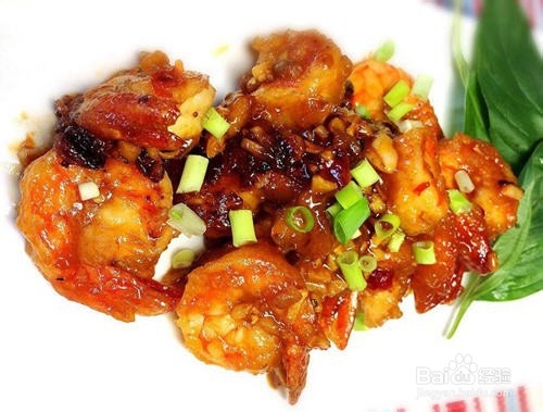 好吃的酱爆虾球小吃