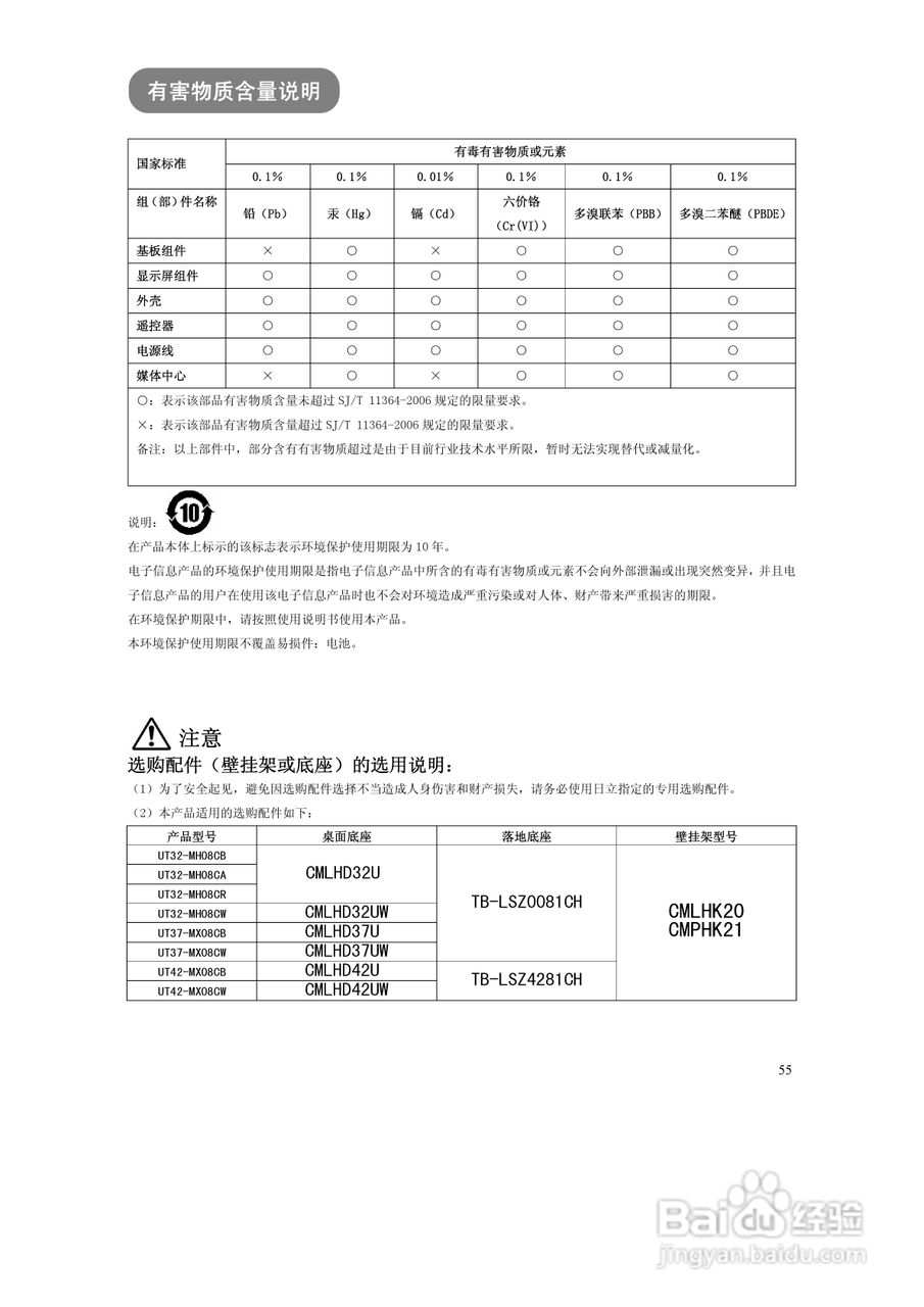 日立液晶彩色电视机UT37-MX08CB/CW型使用说明书:[6]