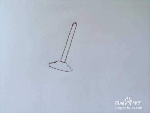 如何用铅笔画一把拖把