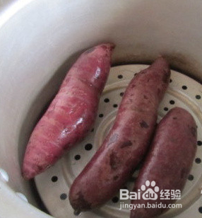 甜品紫薯萝卜卷