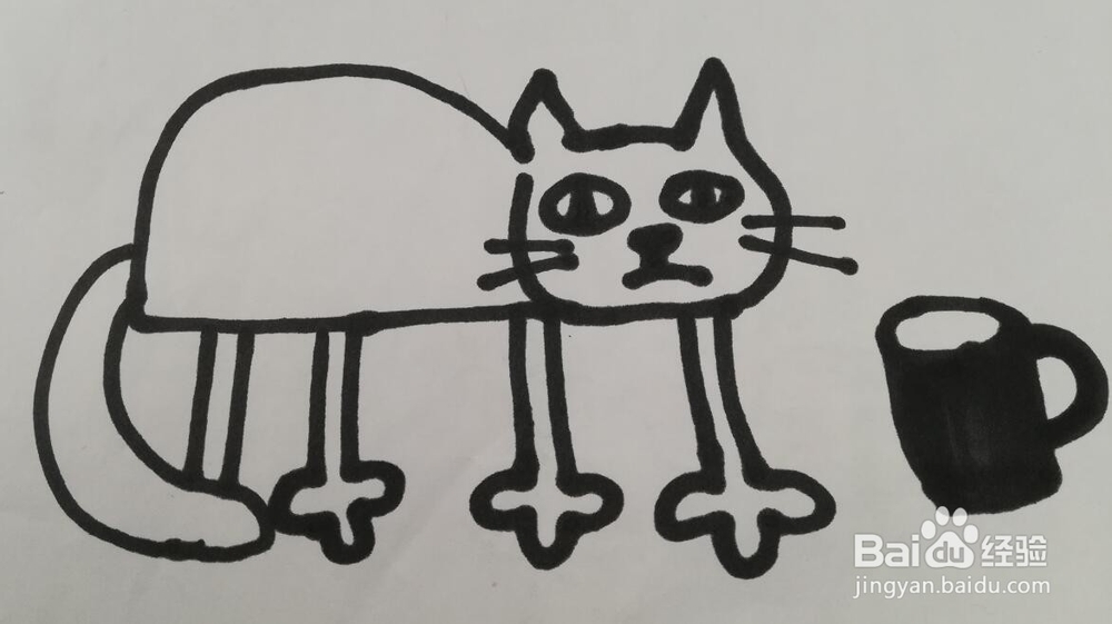 猫的简笔画 小猫的画法