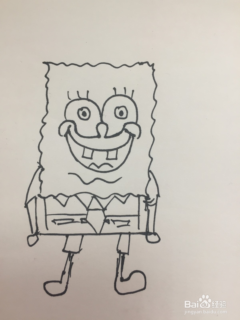 海绵宝宝的简笔画