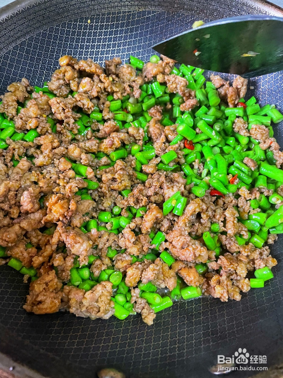 豆角肉末的做法