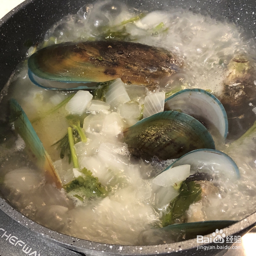 姐姐为我做的椰香白酒青口贝