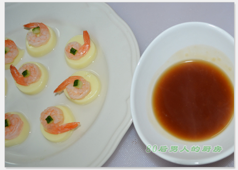 怎么自制日本豆腐蒸虾仁