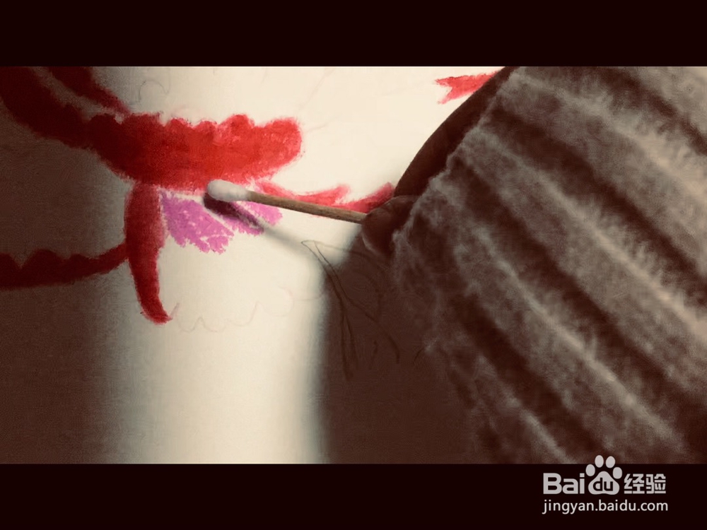 姐姐手绘的牡丹花