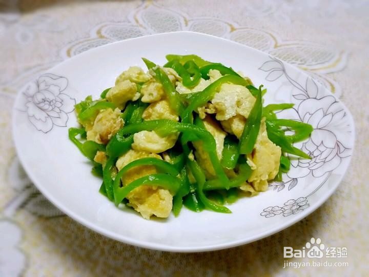 青椒火腿炒鸡蛋的做法