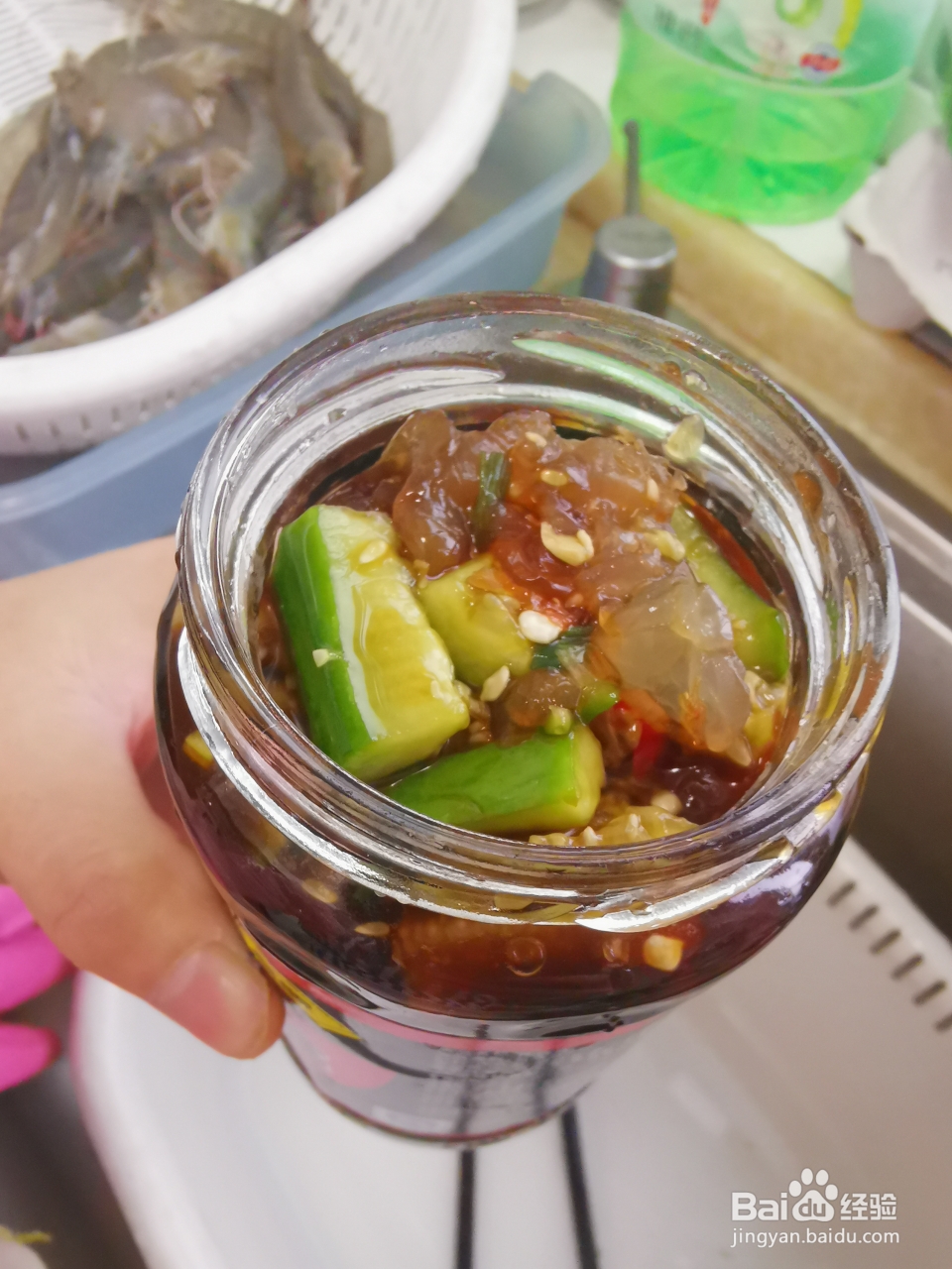 吃光光的凉拌黄瓜海蜇头