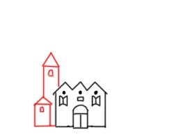 古堡城镇怎么画