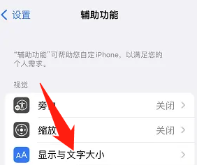 iPhone在哪里打开粗体文本