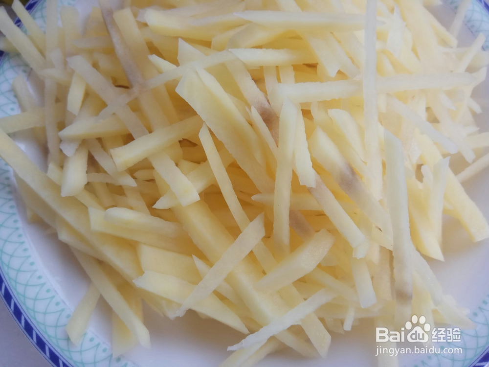 五香土豆青椒丝的做法