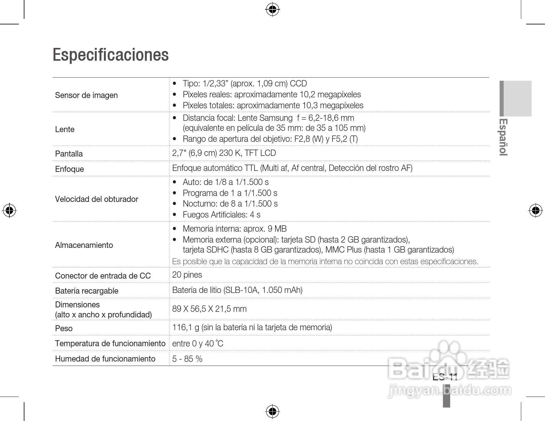 Samsung SL202数码相机用户手册:[3]