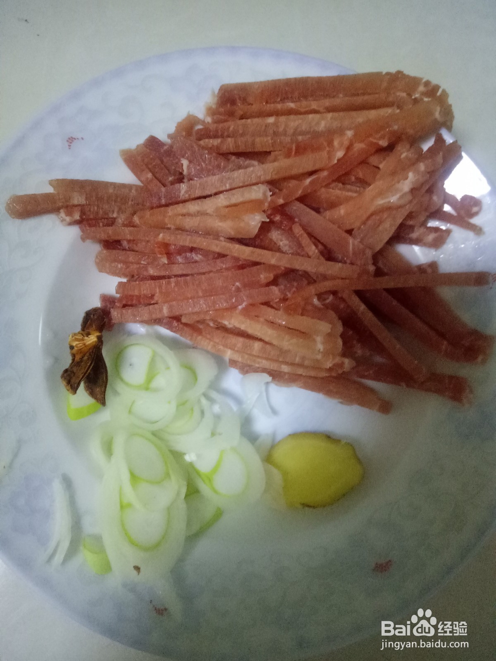 蒜苔肉丝炒木耳的家常做法