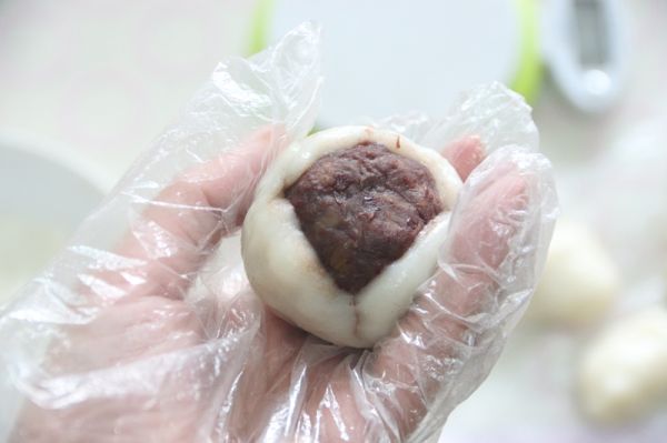 栗子红豆草莓大福