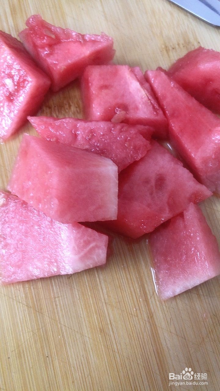 榨汁西瓜汁的做法