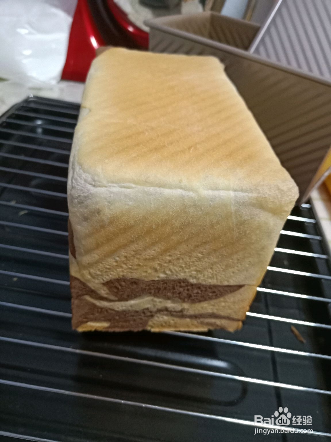 斑马纹可可吐司的做法