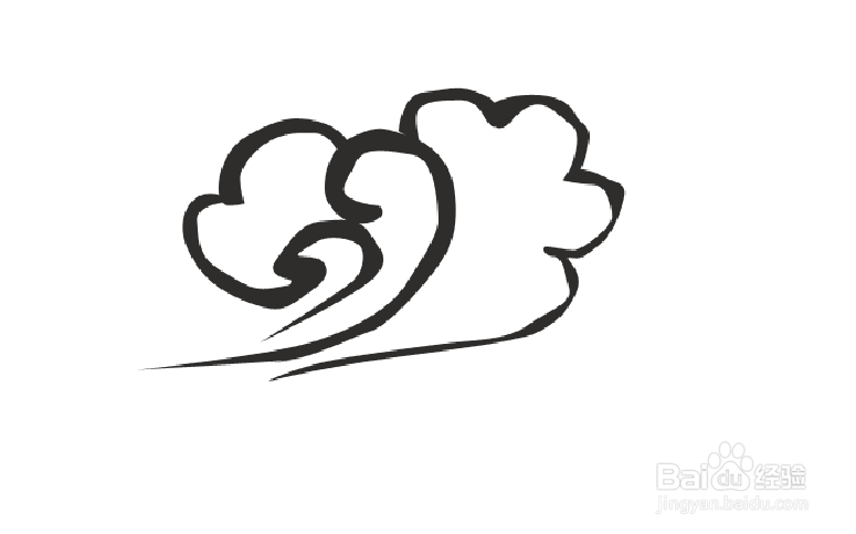 简单的古风云纹怎么画