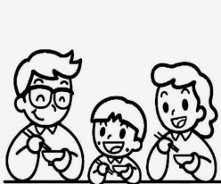 一日三餐简笔画图片