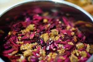 玫瑰花馅的制作方法