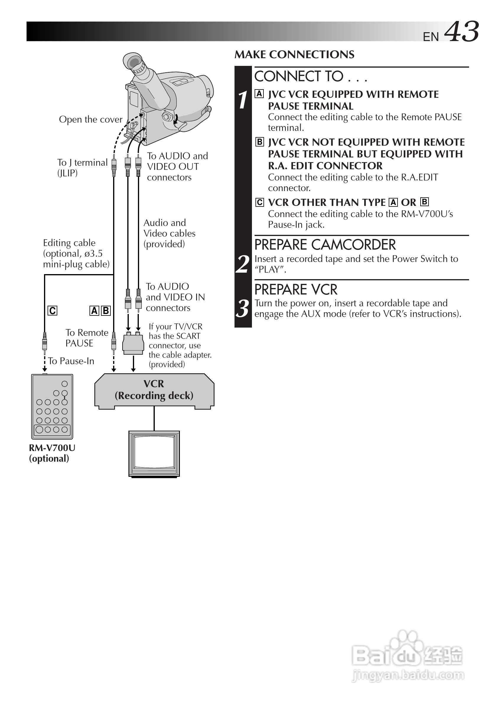 胜利JVC GR-AX680数码摄像机使用说明书:[5]