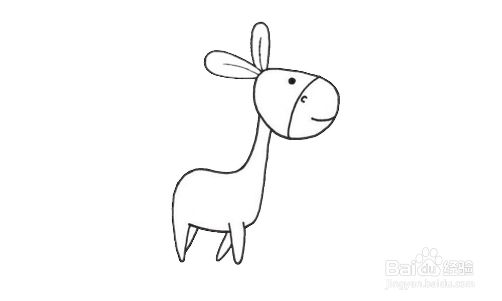 如何画出一只小毛驴？