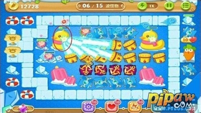 保卫萝卜2第42关宝石金萝卜获得攻略