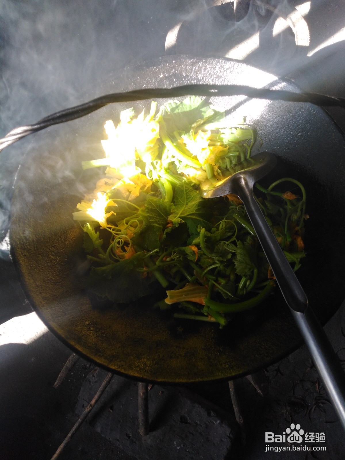 南瓜花苗煮面条的做法？