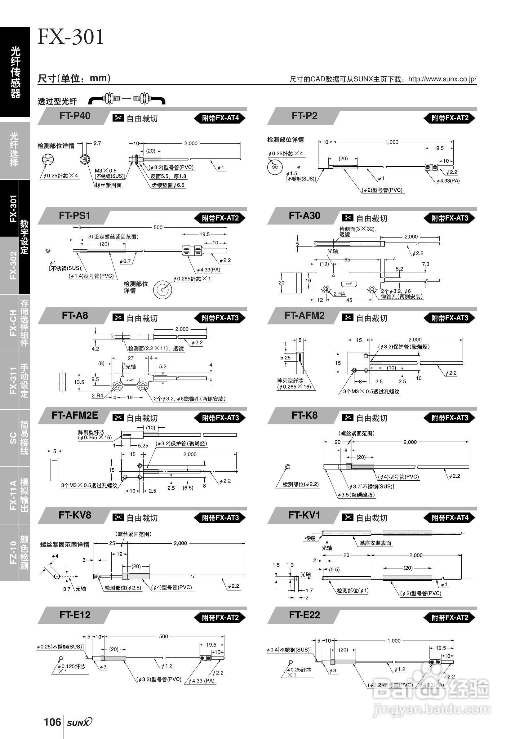 FX-301,FX-300光纤传感器操作手册:[5]