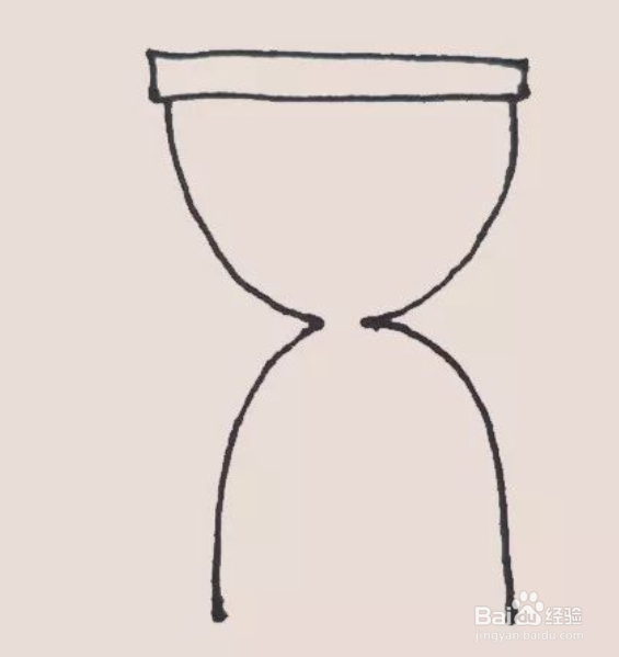 如何画一个沙漏