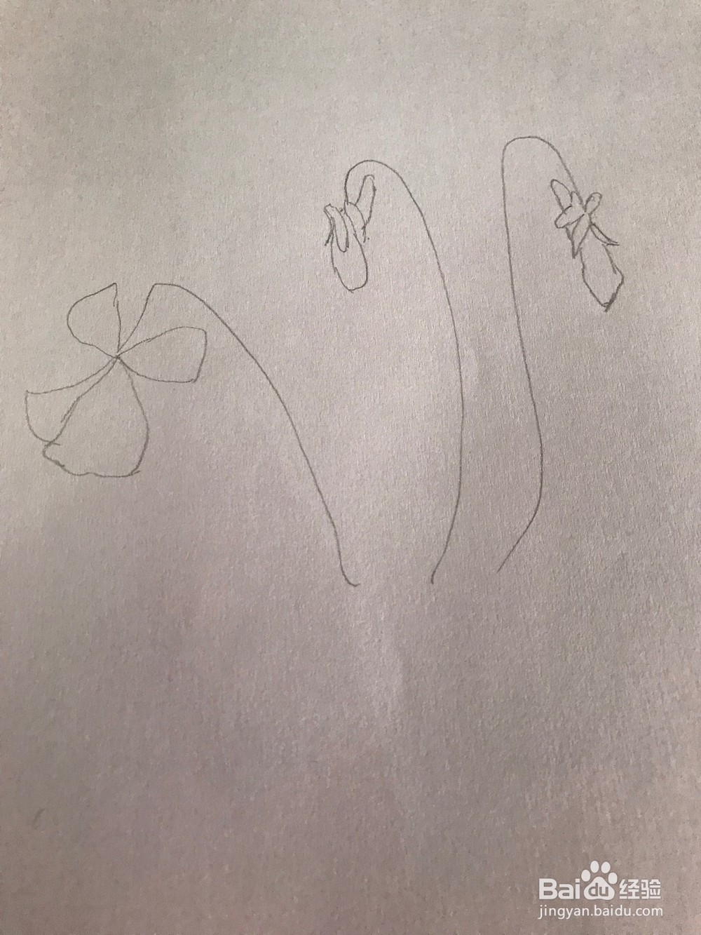 画一棵简易紫罗兰