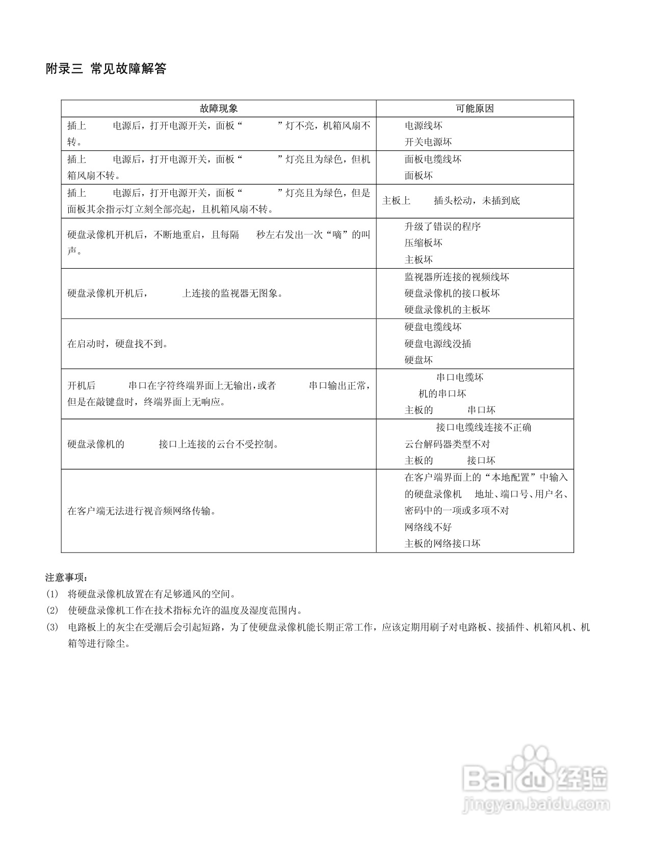 V3011系列嵌入式网络数字硬盘录像机说明书:[4]