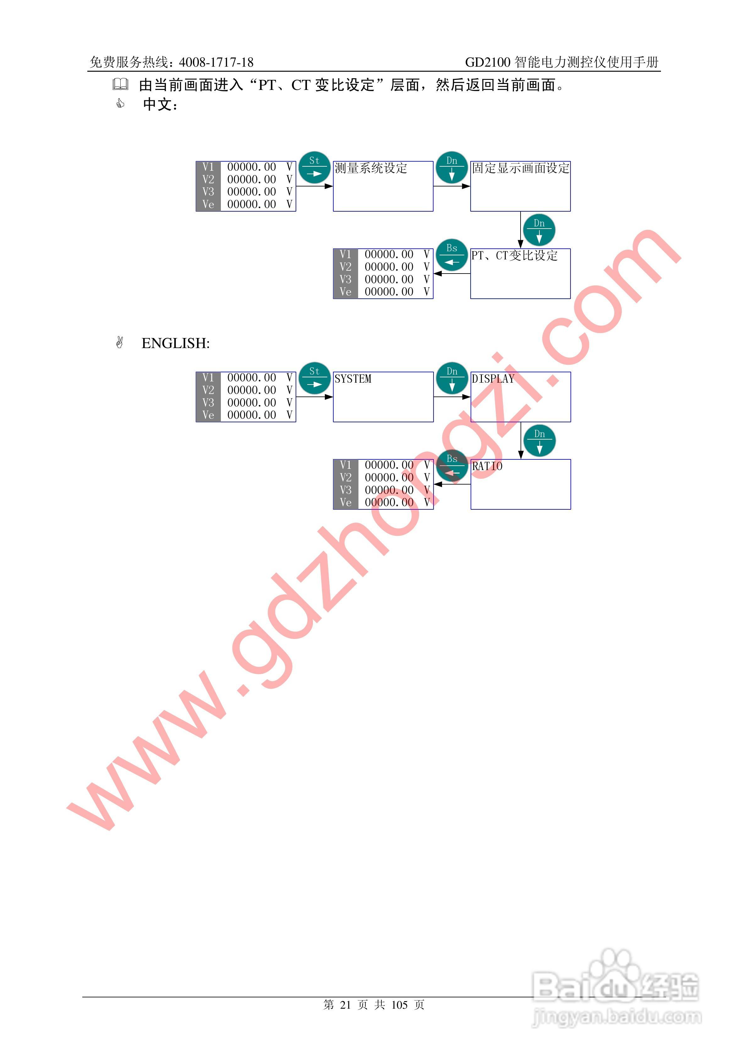 国电中自GD2100智能电力监测仪使用说明书:[3]