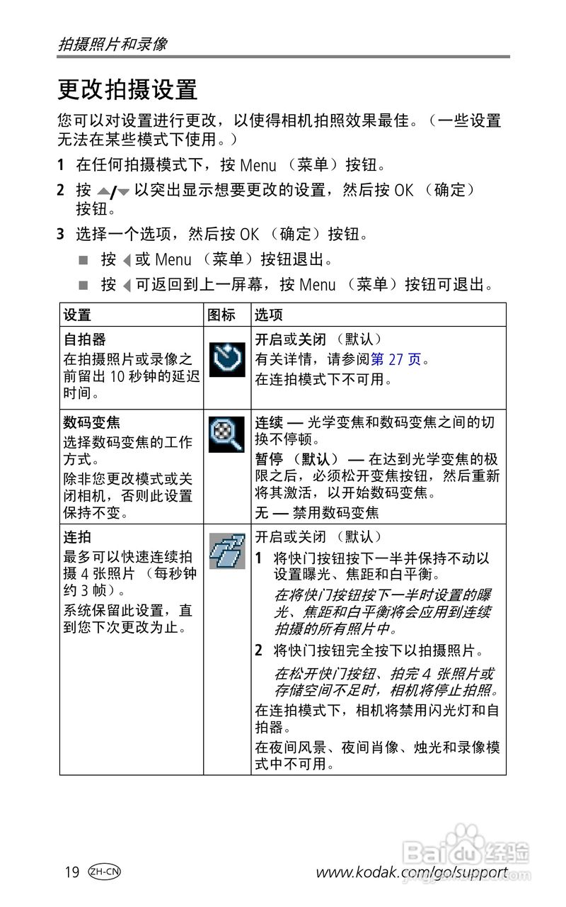 柯达EasyShare LS755变焦数码相机使用说明书:[3]