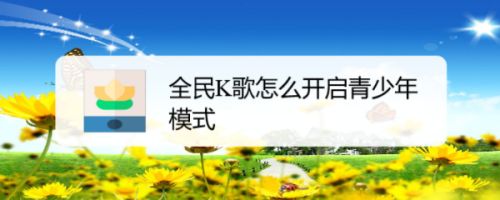 全民K歌怎么开启青少年模式