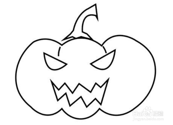 万圣节南瓜怎么画