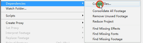 After Effects CC2017整理工程文件方法