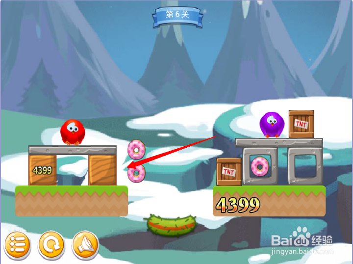 小游戏泡泡鸟历险记2第6关