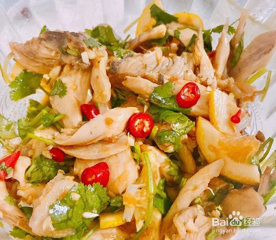 凉拌手撕柠檬鸡的做法