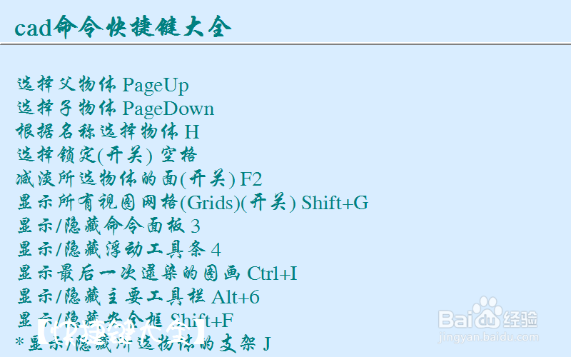 autocad快捷键命令大全整理：[2]