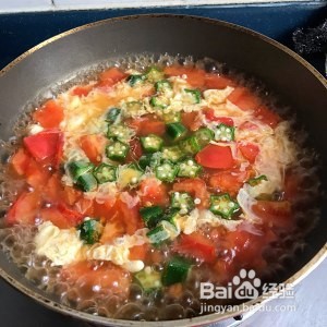 食补佳品快手秋葵蛋汤的做法