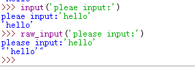 Python打印数据print获取输入input和raw_input