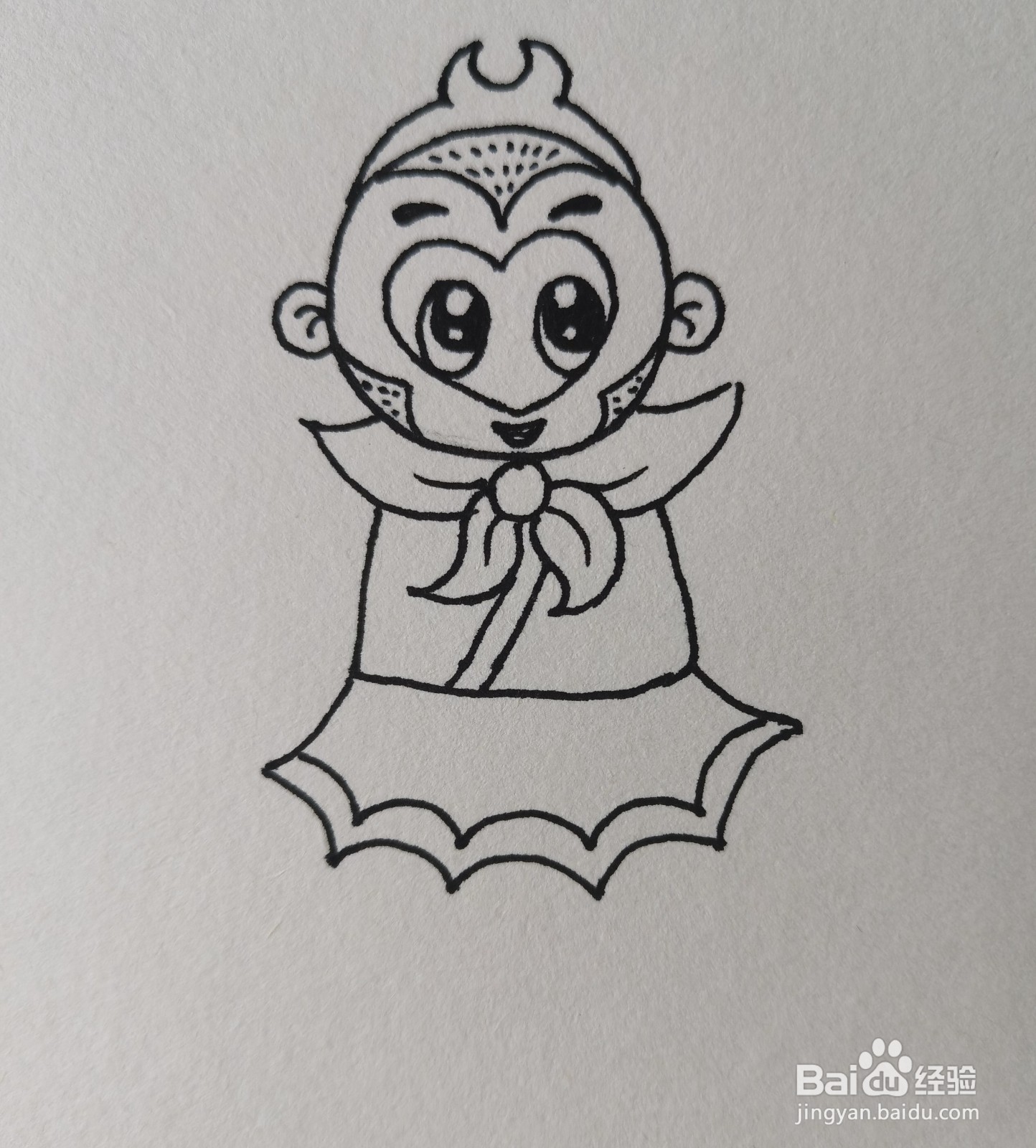 怎样画简笔画——孙悟空