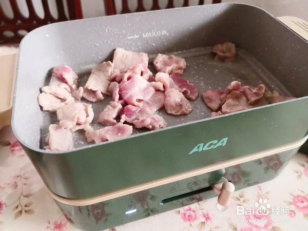花菜炒肉片的做法