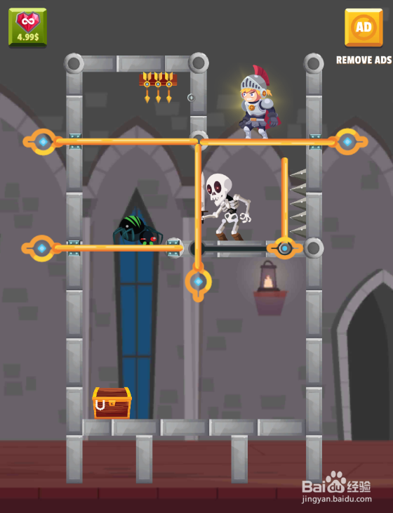 The Hero Rescue Puzzle的Level 54怎样通关