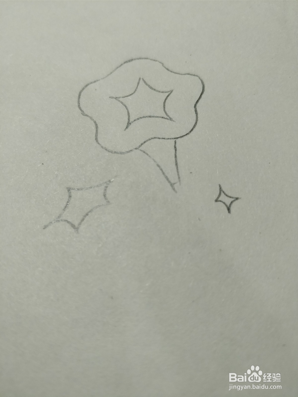 简笔画画卡通牵牛花