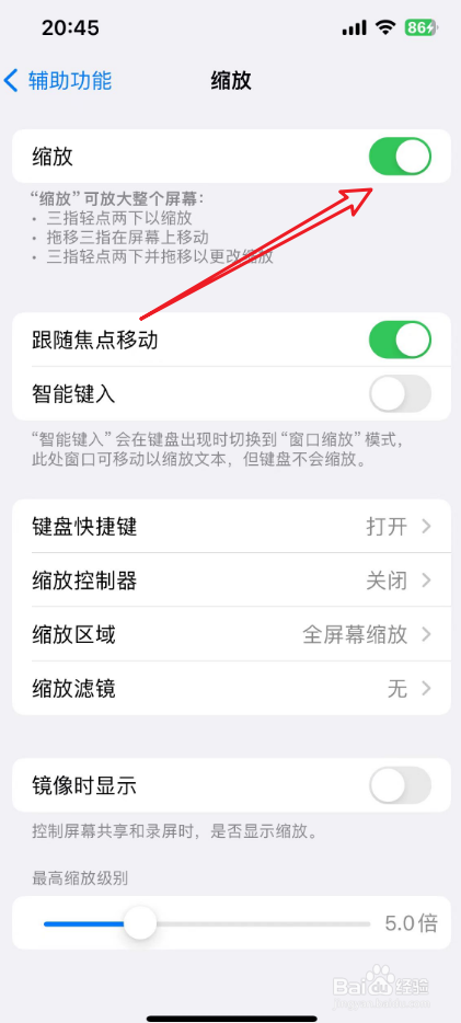 苹果手机缩放了,怎么调回正常