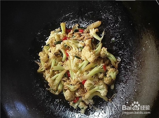 酸辣虾皮炒菜花攻略