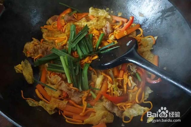 家庭自制虫草花鲜炒猪瘦肉