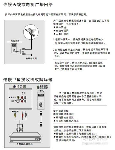 长虹电视说明书图解图片