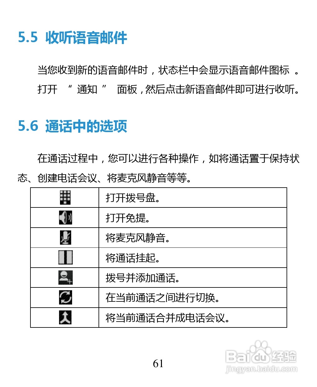 中兴 ZTE U880F手机说明书:[7]